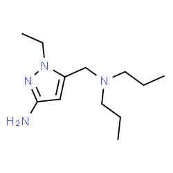 ChemSpider 2D Image | 5-[(Dipropylamino)methyl]-1-ethyl-1H-pyrazol-3-amine | C12H24N4