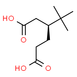 ChemSpider 2D Image | (3R)-3-(2-Methyl-2-propanyl)hexanedioic acid | C10H18O4