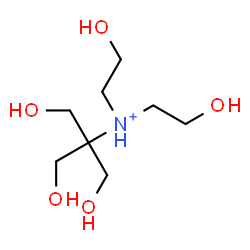ChemSpider 2D Image | 1,3-Dihydroxy-N,N-bis(2-hydroxyethyl)-2-(hydroxymethyl)-2-propanaminium | C8H20NO5