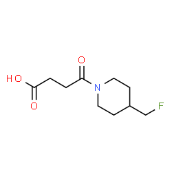 ChemSpider 2D Image | 4-[4-(Fluoromethyl)-1-piperidinyl]-4-oxobutanoic acid | C10H16FNO3