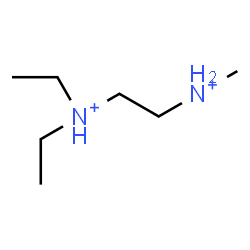 ChemSpider 2D Image | N,N-Diethyl-N'-methyl-1,2-ethanediaminium | C7H20N2