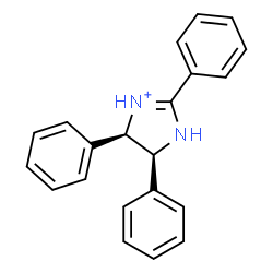 ChemSpider 2D Image | (4R,5S)-2,4,5-Triphenyl-4,5-dihydro-1H-imidazol-3-ium | C21H19N2