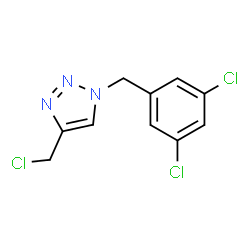 ChemSpider 2D Image | 4-(Chloromethyl)-1-(3,5-dichlorobenzyl)-1H-1,2,3-triazole | C10H8Cl3N3