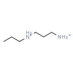 ChemSpider 2D Image | N-Propyl-1,3-propanediaminium | C6H18N2