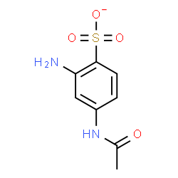 ChemSpider 2D Image | 4-Acetamido-2-aminobenzenesulfonate | C8H9N2O4S