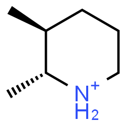 ChemSpider 2D Image | (2R,3S)-2,3-Dimethylpiperidinium | C7H16N