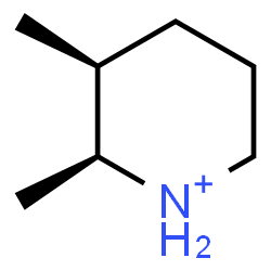 ChemSpider 2D Image | (2S,3S)-2,3-Dimethylpiperidinium | C7H16N