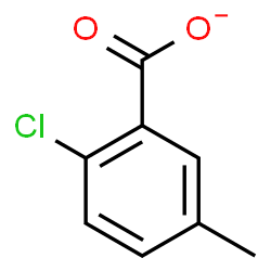 ChemSpider 2D Image | 2-Chloro-5-methylbenzoate | C8H6ClO2