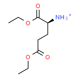 ChemSpider 2D Image | (2S)-1,5-Diethoxy-1,5-dioxo-2-pentanaminium | C9H18NO4