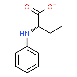 ChemSpider 2D Image | (2S)-2-Anilinobutanoate | C10H12NO2