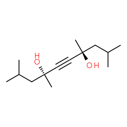 ChemSpider 2D Image | (4R,7S)-2,4,7,9-Tetramethyl-5-decyne-4,7-diol | C14H26O2