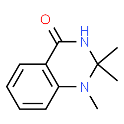 ChemSpider 2D Image | 1,2,2-Trimethyl-2,3-dihydro-4(1H)-quinazolinone | C11H14N2O