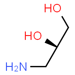 ChemSpider 2D Image | (r)-3-amino-1,2-propanediol | C3H9NO2
