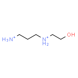 ChemSpider 2D Image | N-(2-Hydroxyethyl)-1,3-propanediaminium | C5H16N2O