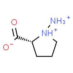 ChemSpider 2D Image | (2R)-1-Ammonio-2-pyrrolidiniumcarboxylate | C5H11N2O2