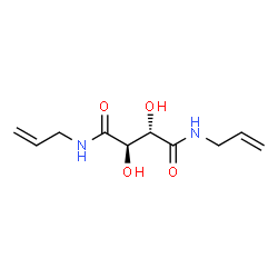 ChemSpider 2D Image | (2R,3S)-N,N'-Diallyl-2,3-dihydroxysuccinamide | C10H16N2O4