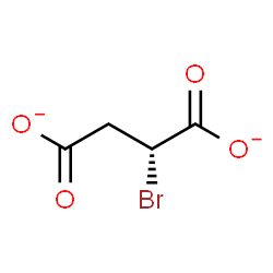ChemSpider 2D Image | (2R)-2-Bromosuccinate | C4H3BrO4