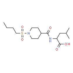 ChemSpider 2D Image | N-{[1-(Butylsulfonyl)-4-piperidinyl]carbonyl}leucine | C16H30N2O5S