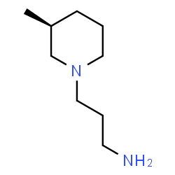 ChemSpider 2D Image | 3-[(3S)-3-Methyl-1-piperidinyl]-1-propanamine | C9H20N2