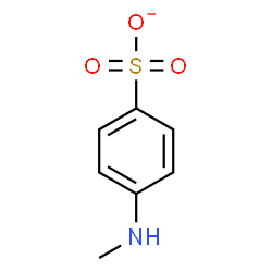 ChemSpider 2D Image | 4-(Methylamino)benzenesulfonate | C7H8NO3S