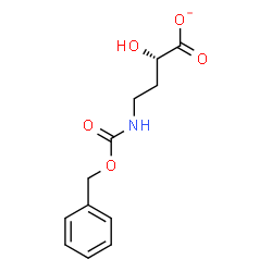ChemSpider 2D Image | (2S)-4-{[(Benzyloxy)carbonyl]amino}-2-hydroxybutanoate | C12H14NO5