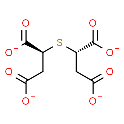 ChemSpider 2D Image | (2S,2'S)-2,2'-Sulfanediyldisuccinate | C8H6O8S