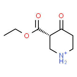ChemSpider 2D Image | (3S)-3-(Ethoxycarbonyl)-4-oxopiperidinium | C8H14NO3