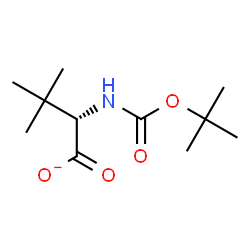 ChemSpider 2D Image | (2S)-3,3-Dimethyl-2-({[(2-methyl-2-propanyl)oxy]carbonyl}amino)butanoate | C11H20NO4