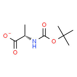 ChemSpider 2D Image | (2S)-2-({[(2-Methyl-2-propanyl)oxy]carbonyl}amino)propanoate | C8H14NO4
