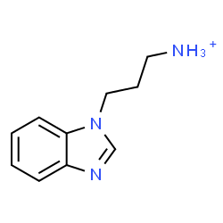 ChemSpider 2D Image | 3-(1H-Benzimidazol-1-yl)-1-propanaminium | C10H14N3
