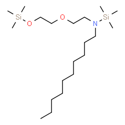 ChemSpider 2D Image | 1-(n-Decyl-N-trimethylsilylamino)-2-[2-(2-trimethylsilyloxy)ethoxy]ethane | C20H47NO2Si2