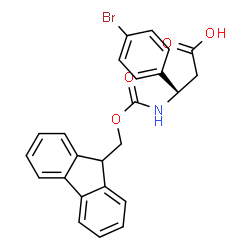 ChemSpider 2D Image | (R)-N-FMOC-3-Amino-3-(4-bromophenyl)propanoic acid | C24H20BrNO4