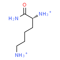 ChemSpider 2D Image | (5R)-6-Amino-6-oxo-1,5-hexanediaminium | C6H17N3O