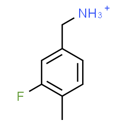 ChemSpider 2D Image | (3-Fluoro-4-methylphenyl)methanaminium | C8H11FN