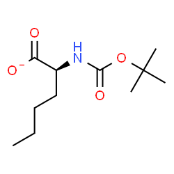 ChemSpider 2D Image | (2S)-2-({[(2-Methyl-2-propanyl)oxy]carbonyl}amino)hexanoate | C11H20NO4