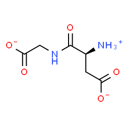 ChemSpider 2D Image | (3S)-3-Ammonio-4-[(carboxylatomethyl)amino]-4-oxobutanoate | C6H9N2O5