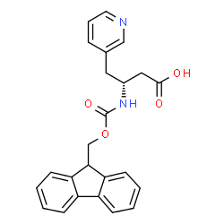 ChemSpider 2D Image | Fmoc-4-(3-pyridyl)-D-beta-homoalanine | C24H22N2O4