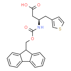 ChemSpider 2D Image | Fmoc-(3-Thienyl)-D-β-homoalanine | C23H21NO4S