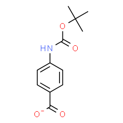 ChemSpider 2D Image | 4-({[(2-Methyl-2-propanyl)oxy]carbonyl}amino)benzoate | C12H14NO4