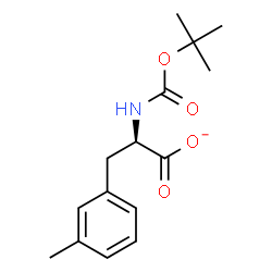 ChemSpider 2D Image | (2R)-3-(3-Methylphenyl)-2-({[(2-methyl-2-propanyl)oxy]carbonyl}amino)propanoate | C15H20NO4