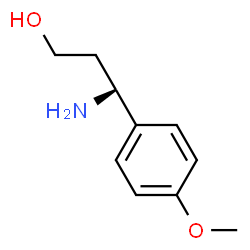 ChemSpider 2D Image | (3R)-3-Amino-3-(4-methoxyphenyl)-1-propanol | C10H15NO2