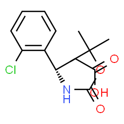 ChemSpider 2D Image | (S)-3-((tert-Butoxycarbonyl)amino)-3-(2-chlorophenyl)propanoic acid | C14H18ClNO4