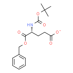 ChemSpider 2D Image | {[(N-{[(2-Methyl-2-propanyl)oxy]carbonyl}-5-oxidanidyl-5-oxidanylidene-D-norvalyl)oxy]methyl}benzene | C17H22NO6
