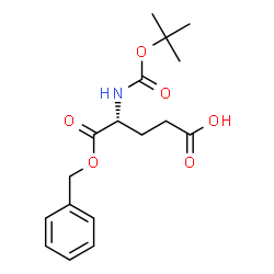 ChemSpider 2D Image | Boc-D-Glu-OBzl | C17H23NO6