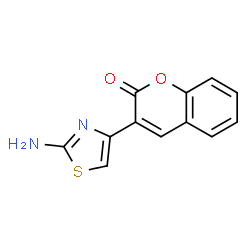 ChemSpider 2D Image | 3-(2-aminothiazol-4-yl)-2H-chromen-2-one | C12H8N2O2S