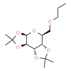 ChemSpider 2D Image | (3aR,5S,5aS,8aS,8bR)-2,2,7,7-Tetramethyl-5-(propoxymethyl)tetrahydro-3aH-bis[1,3]dioxolo[4,5-b:4',5'-d]pyran | C15H26O6
