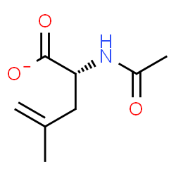 ChemSpider 2D Image | (2R)-2-Acetamido-4-methyl-4-pentenoate | C8H12NO3