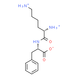 ChemSpider 2D Image | (2S)-2-{[(2S)-2,6-Diammoniohexanoyl]amino}-3-phenylpropanoate | C15H24N3O3