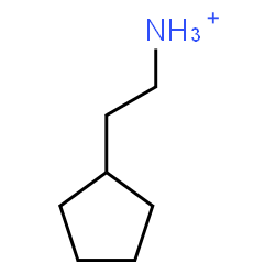 ChemSpider 2D Image | 2-Cyclopentylethanaminium | C7H16N