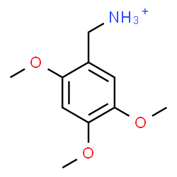 ChemSpider 2D Image | (2,4,5-Trimethoxyphenyl)methanaminium | C10H16NO3